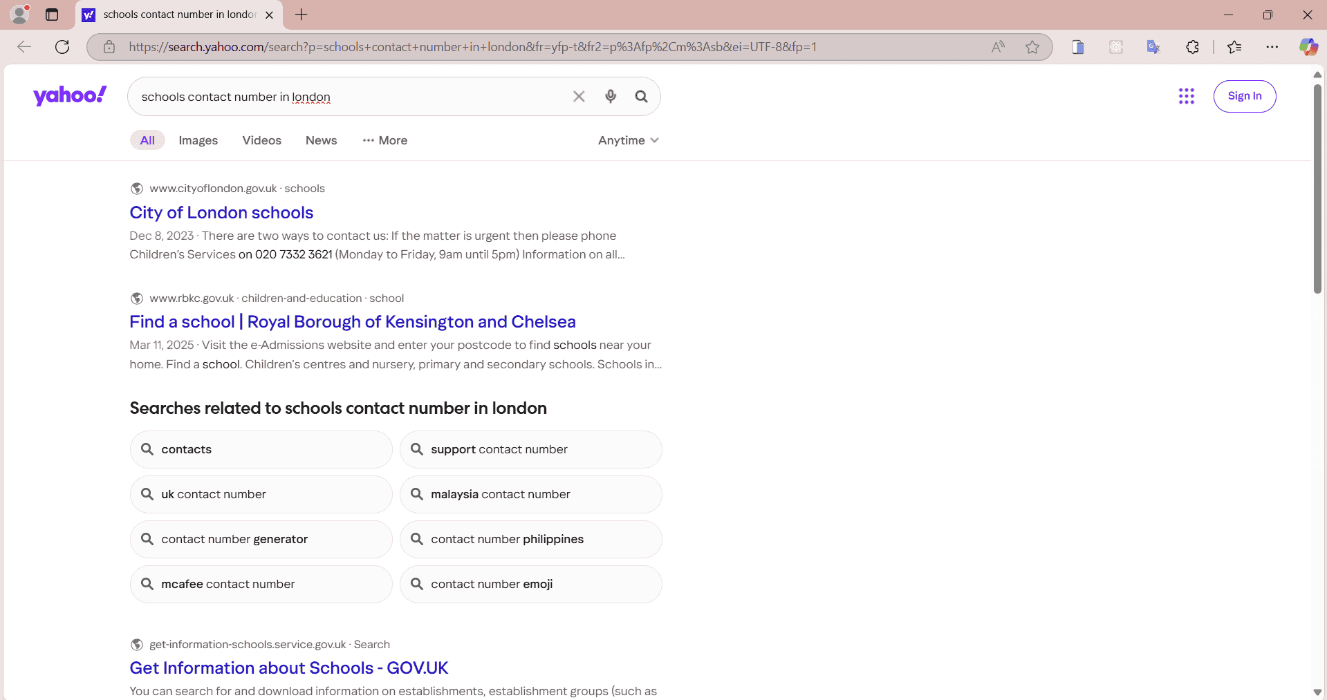 Yahoo Scraper Result